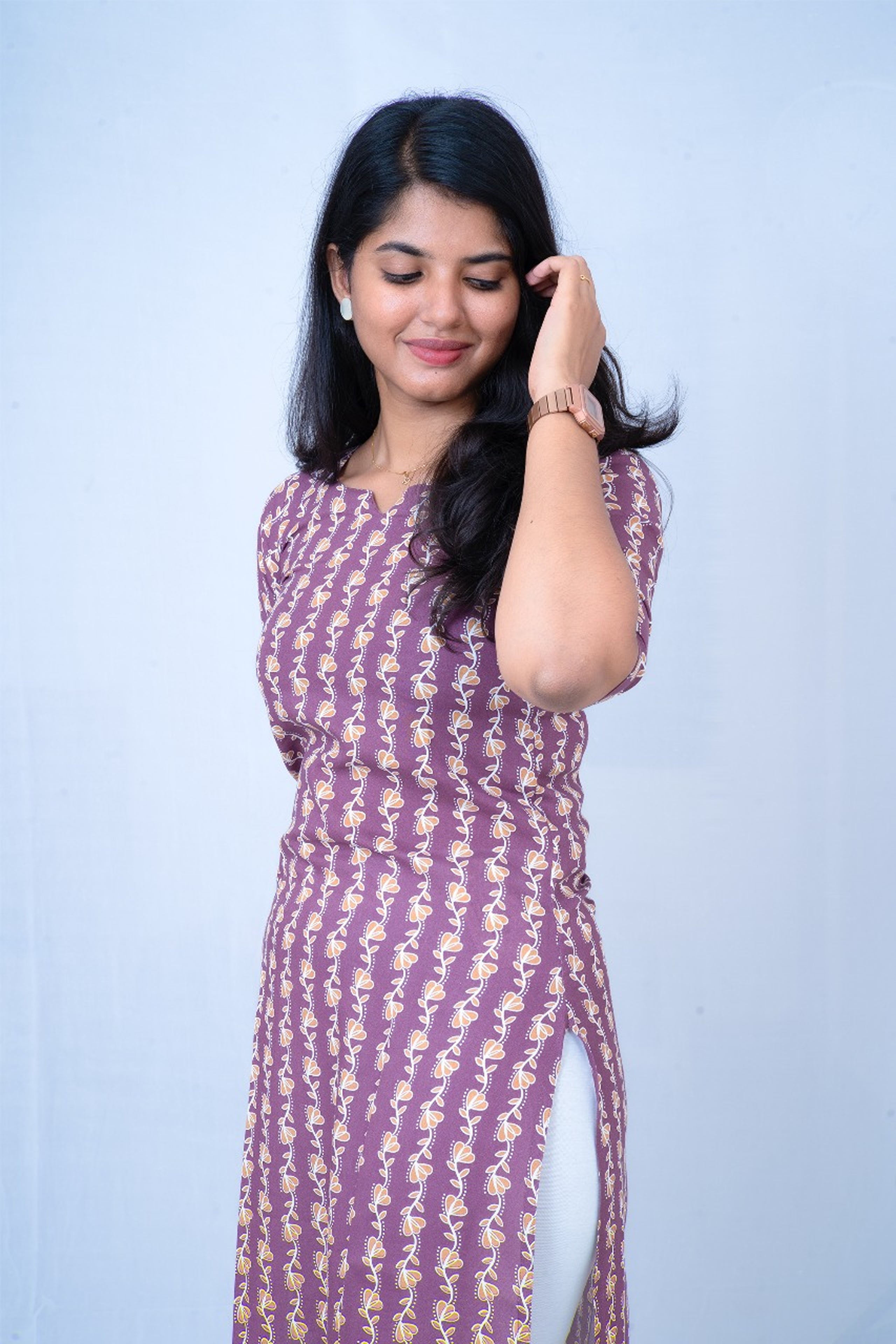 Image of Mauve Tribal Print Top